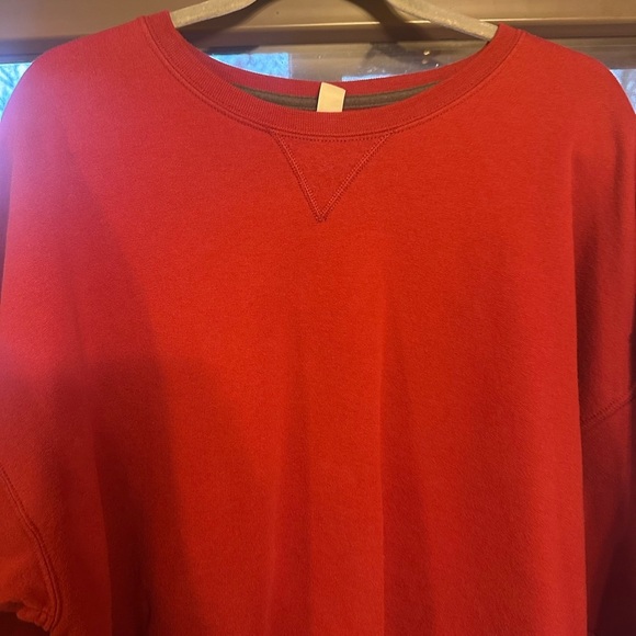 Size 2XL Red Crewneck Jersey Sweater - Picture 7 of 7